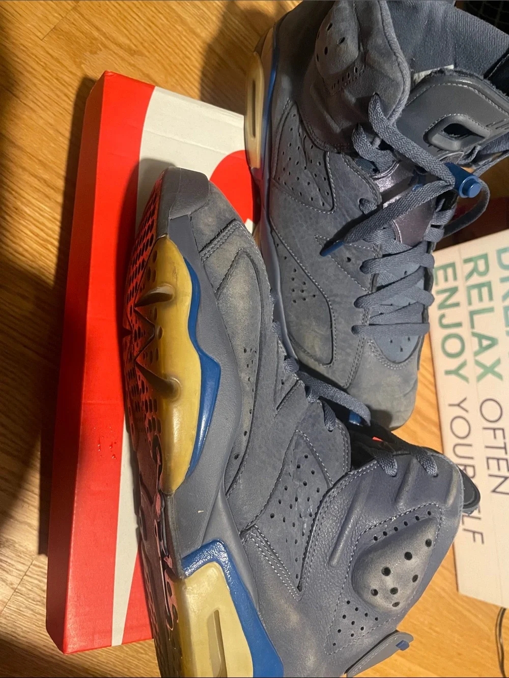 Nike Air Jordan 6 Men’s Sneakers - Slate Blue